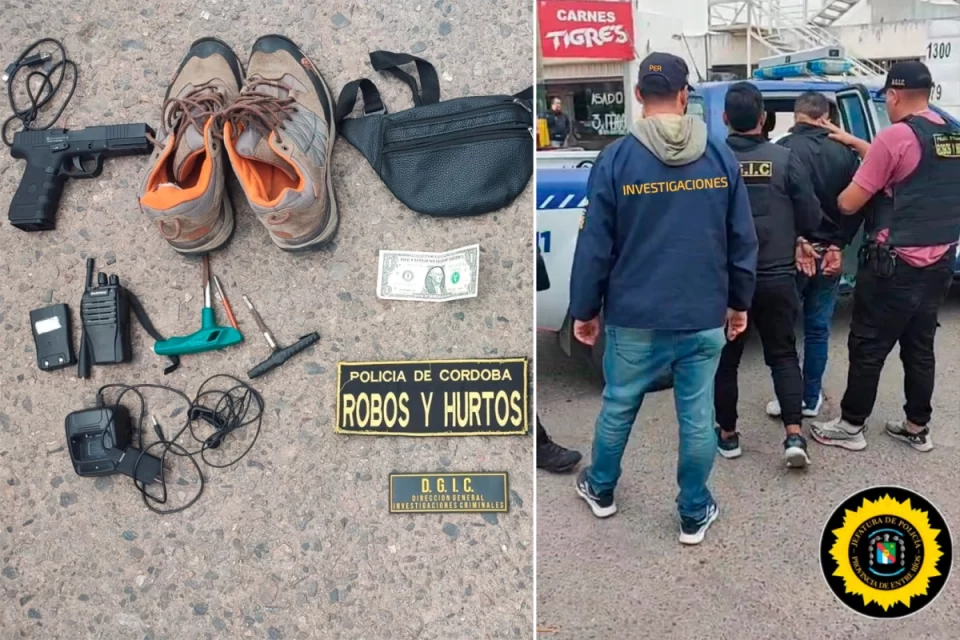 Cordobés detenido por millonario robo en El Pingo