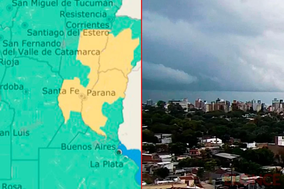 SMN: Alerta amarilla para gran parte de Entre Rios