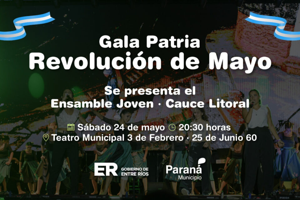 Gala Patria: Cauce Litoral se presenta en el Teatro 3 de Febrero