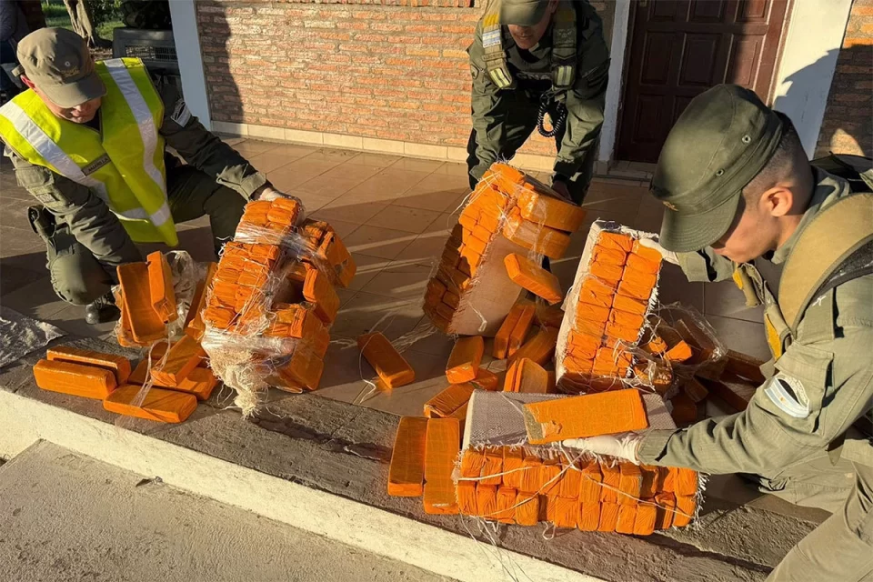 Corrientes: Hallaron 125 kilos de marihuana abandonados en una zona montuosa