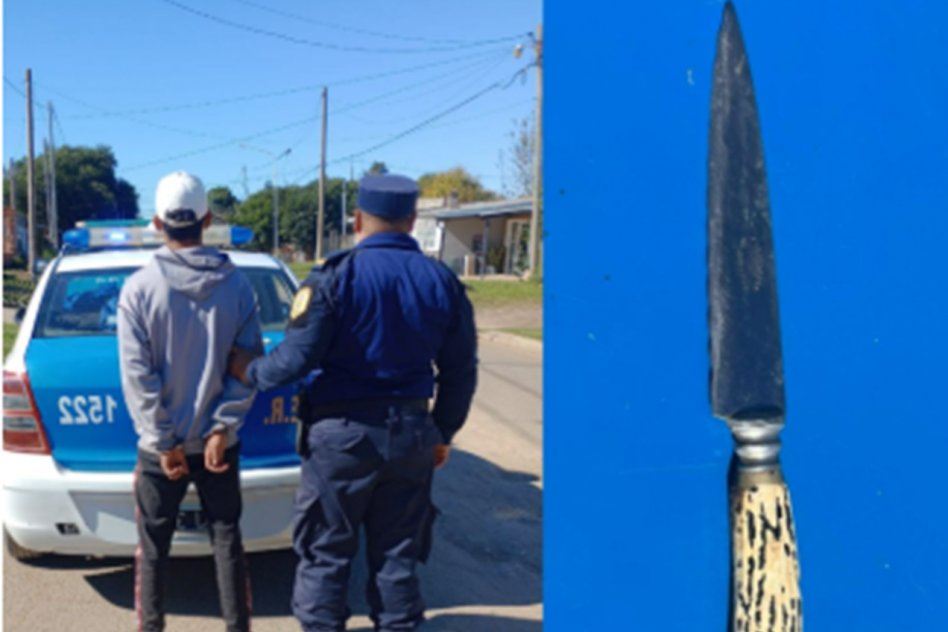 Entraron a robar a una vivienda, se llevaron un cuchillo y salieron corriendo