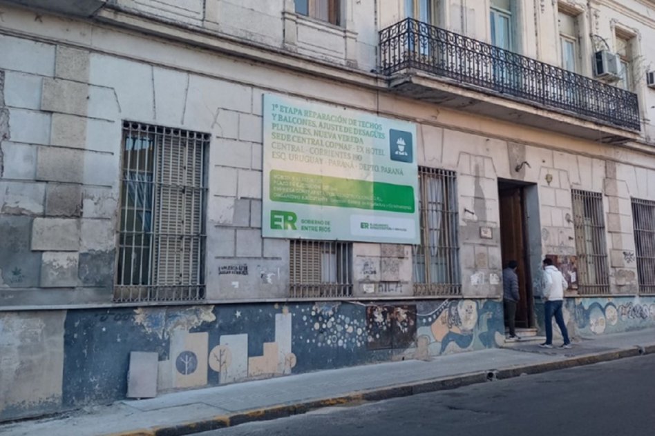 Se trabaja en la puesta en valor y restauración de la sede central del Copnaf