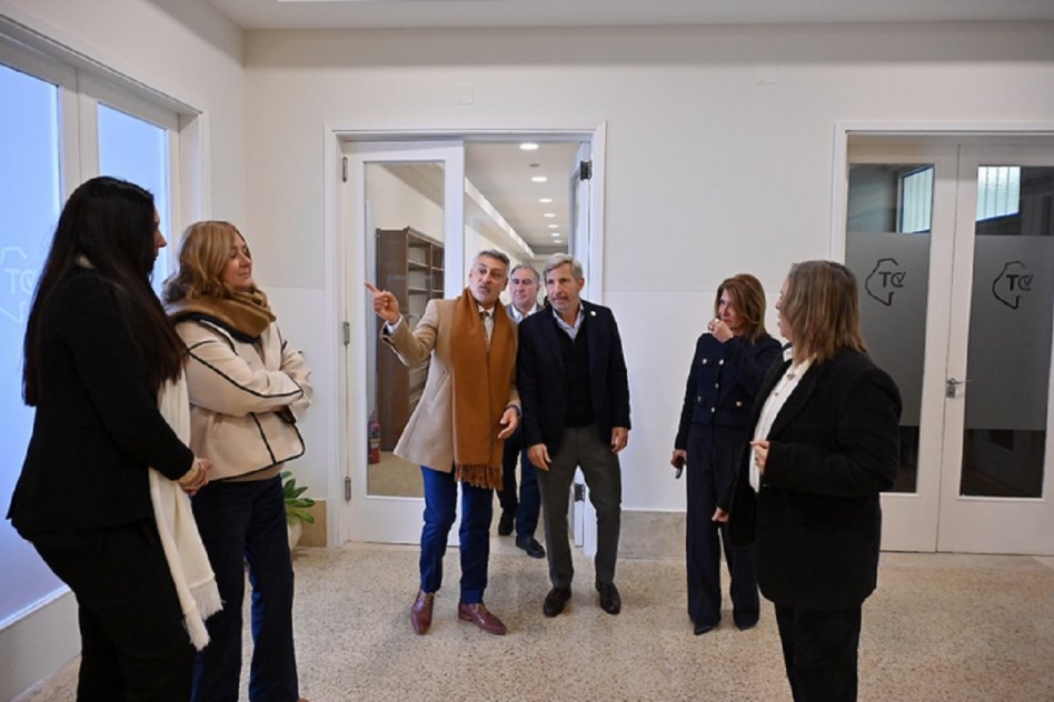 Frigerio visitó las renovadas instalaciones del Tribunal de Cuentas