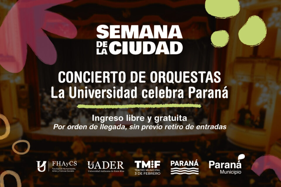 Invitan a disfrutar del Concierto de Orquestas en el Teatro 3 de Febrero