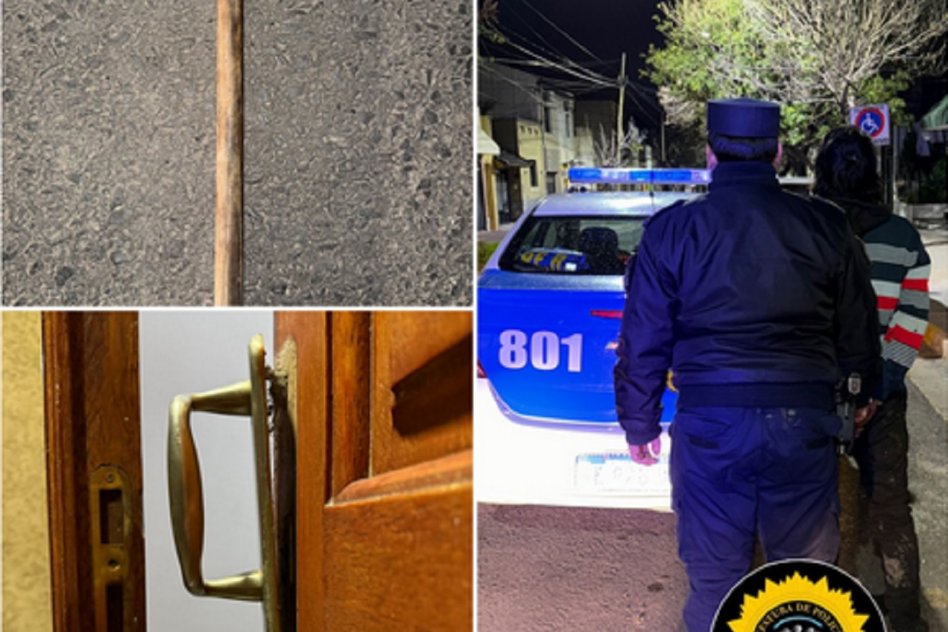 Intentó forzar la puerta de una vivienda y fue detenido