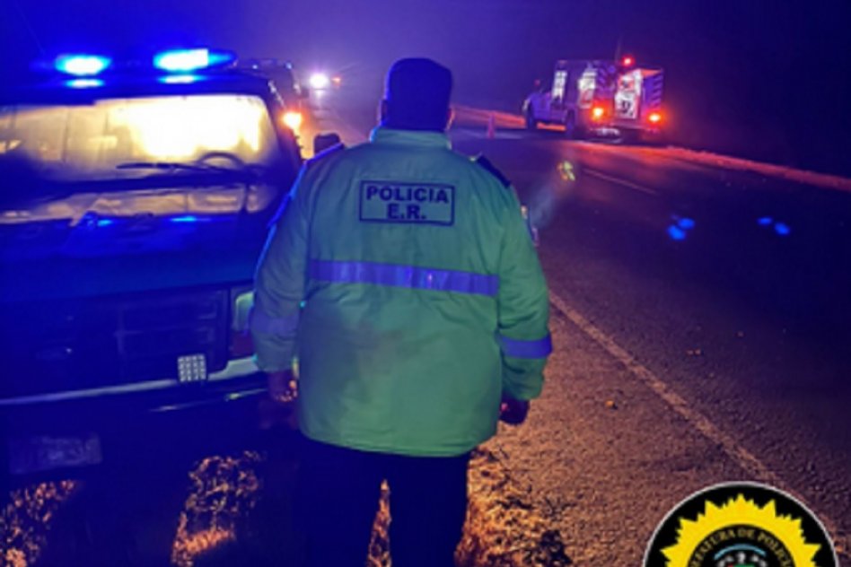 EN INMEDIACIONES DE LARROQUE Un fallecido en choque frontal entre camión y auto en ruta provincial 16