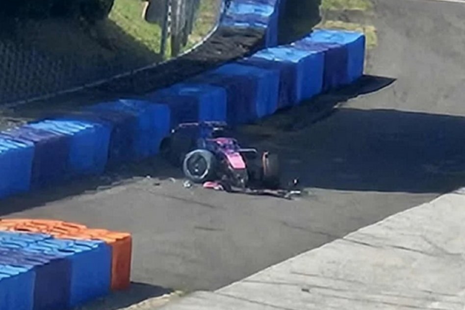DEBIÓ SER HOSPITALIZADO Colapinto sufrió un accidente en las pruebas de neumáticos de Alpine en Hungría