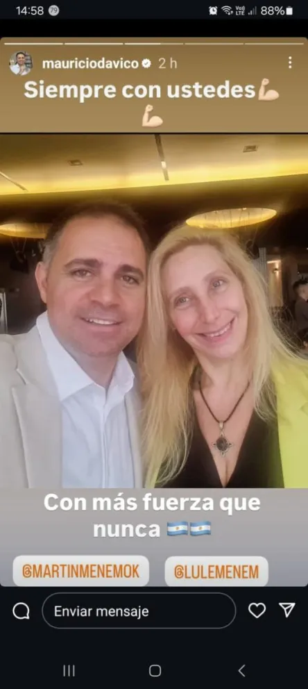 Supuestas coimas en Discapacidad: Davico respaldó a Karina Milei y los Menem
