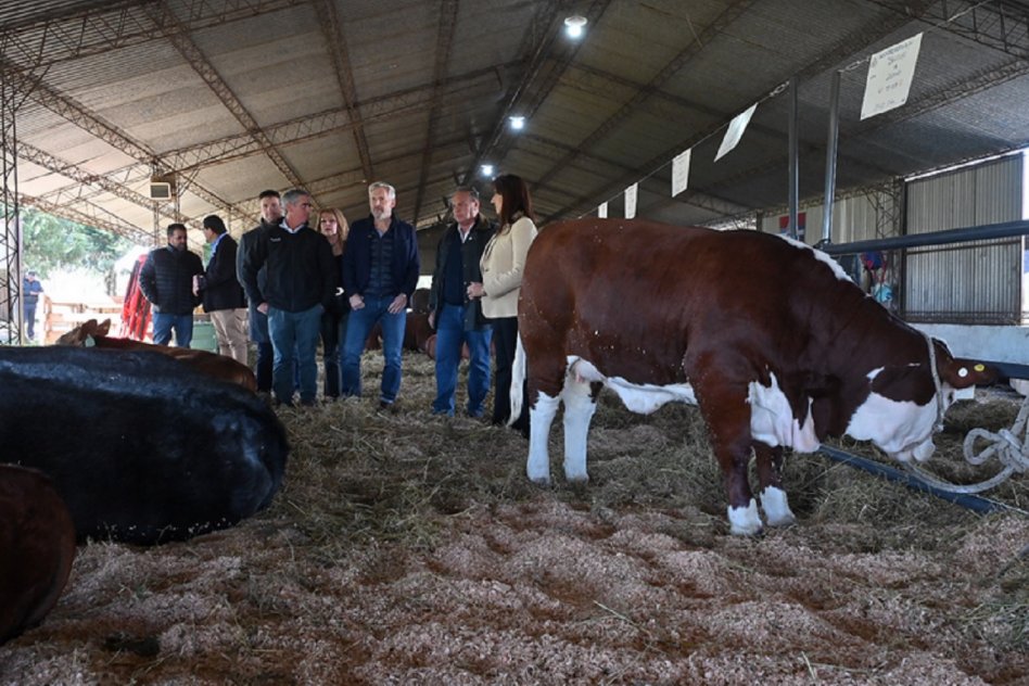 Frigerio anunció créditos para productores y mejoras viales en la 80° Exposición Rural de Feliciano
