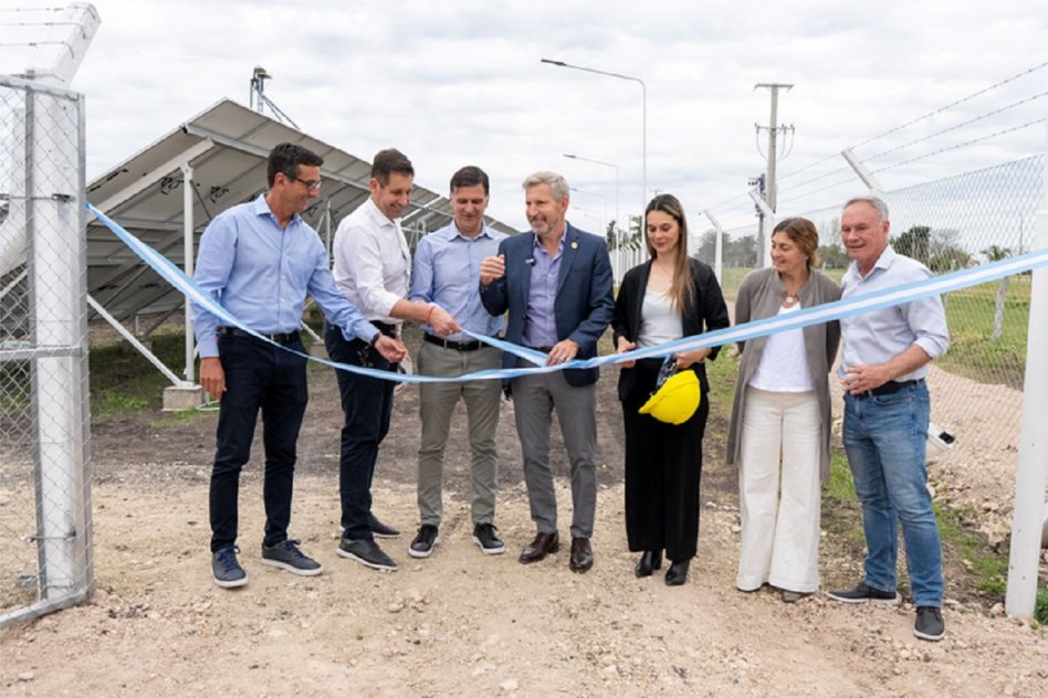 Se inauguró el primer parque solar de Enersa en Sauce Pinto