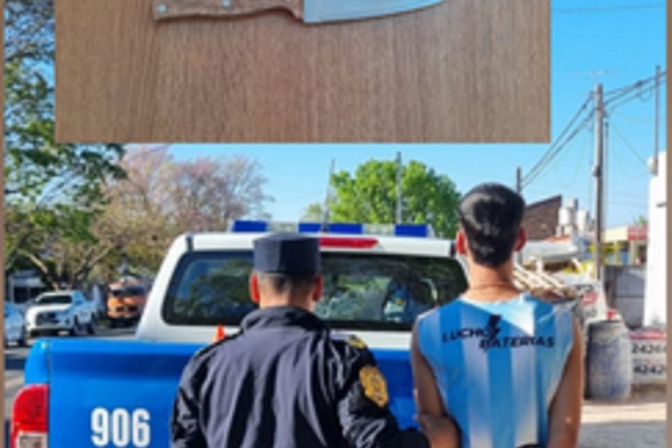 COMISARÍA SEXTA Tenía medidas restrictivas y amenazó con un cuchillo desde el frente del domicilio