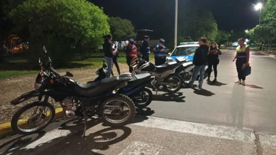La policía entrerriana retuvo este sábado 125 motos y 13 autos