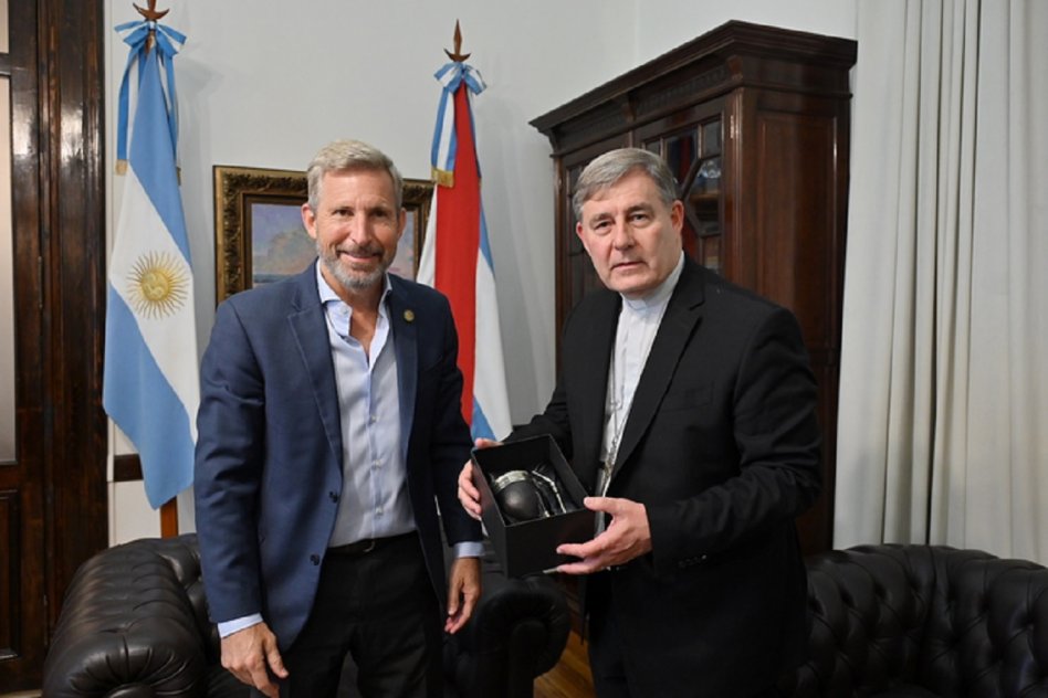 Frigerio recibió al nuevo arzobispo de Paraná y destacaron la importancia del trabajo conjunto