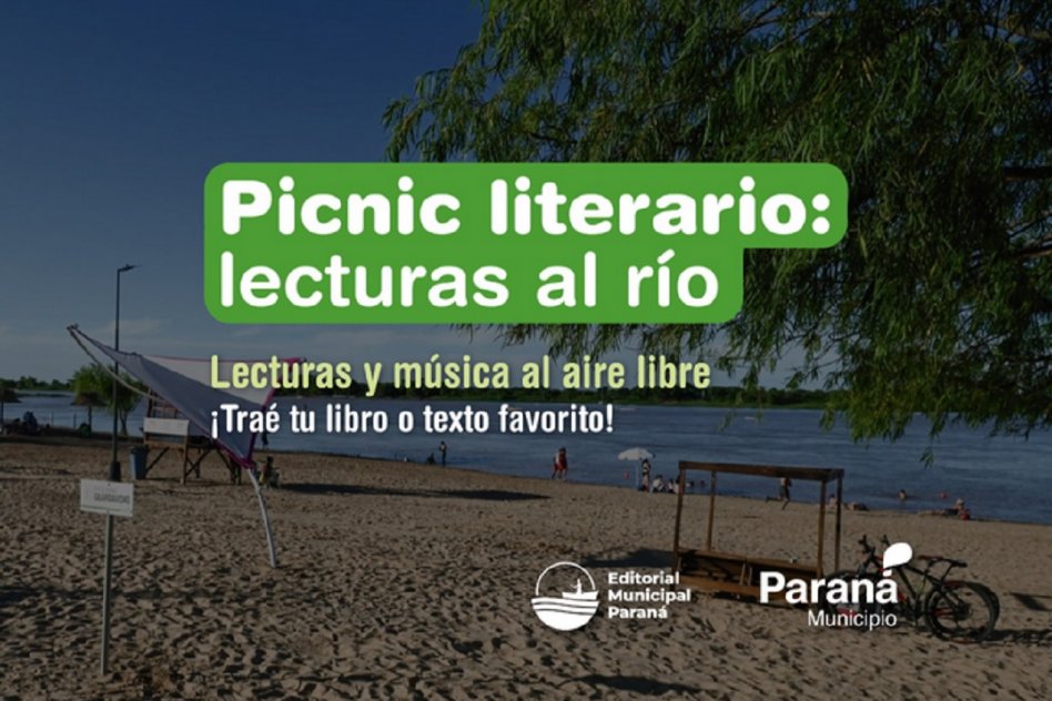 EDITORIAL MUNICIPAL Picnic Literario: lecturas al río en el Balneario Municipal
