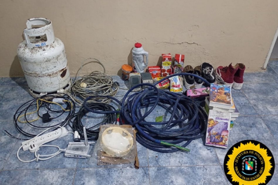 DEPARTAMENTO LA PAZ Se realizaron allanamientos y recuperaron elementos robados en Piedras Blancas