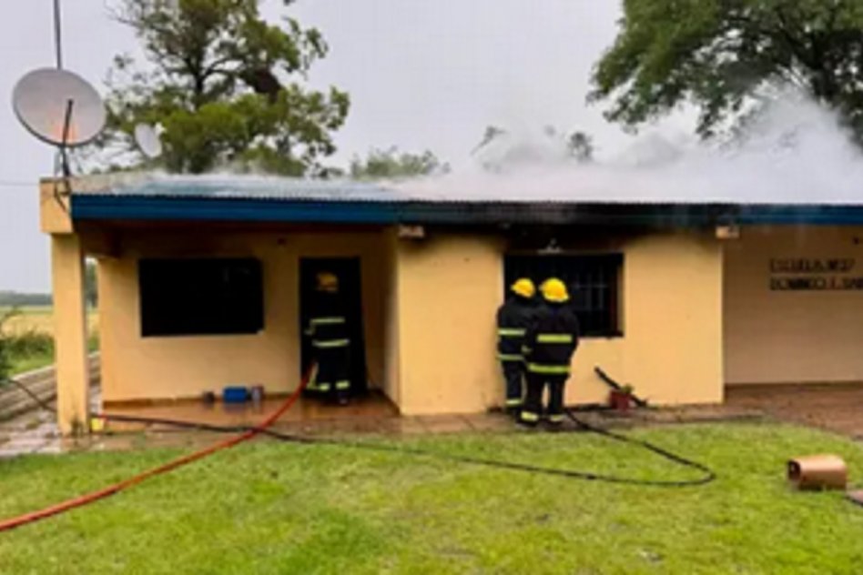 DEPARTAMENTAL LA PAZ Cinquini detalló la investigación por el robo e incendio en escuela rural de Piedras Blancas