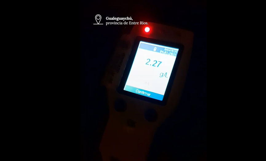 BORRACHO AL VOLANTE EN GUALEGUAYCHÚ: “VENGO DE LA COMPARSA, ME IBA A DORMIR”