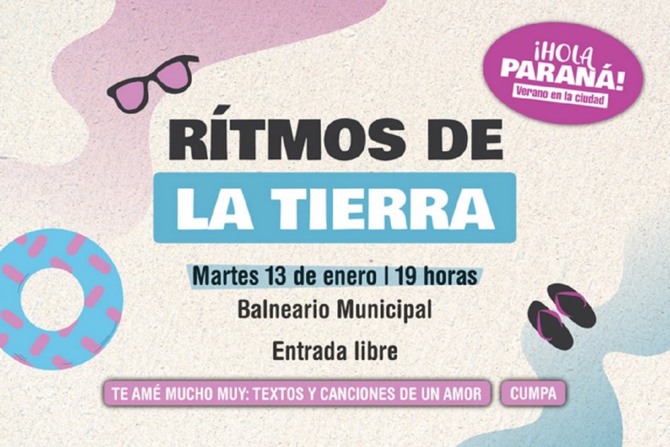 Ritmos de la Tierra: música y encuentro en el Balneario Municipal