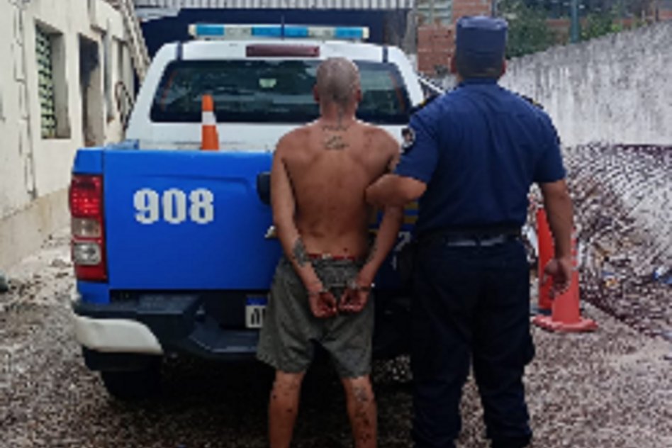 Persecución policial terminó con un sujeto detenido