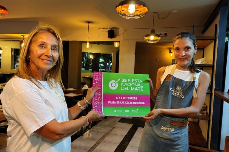 La Municipalidad distribuyó material informativo de la Fiesta Nacional del Mate