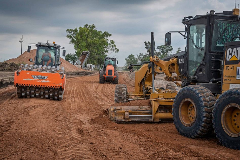 Avanza la obra del acceso norte a Concepción del Uruguay desde la autovía 14