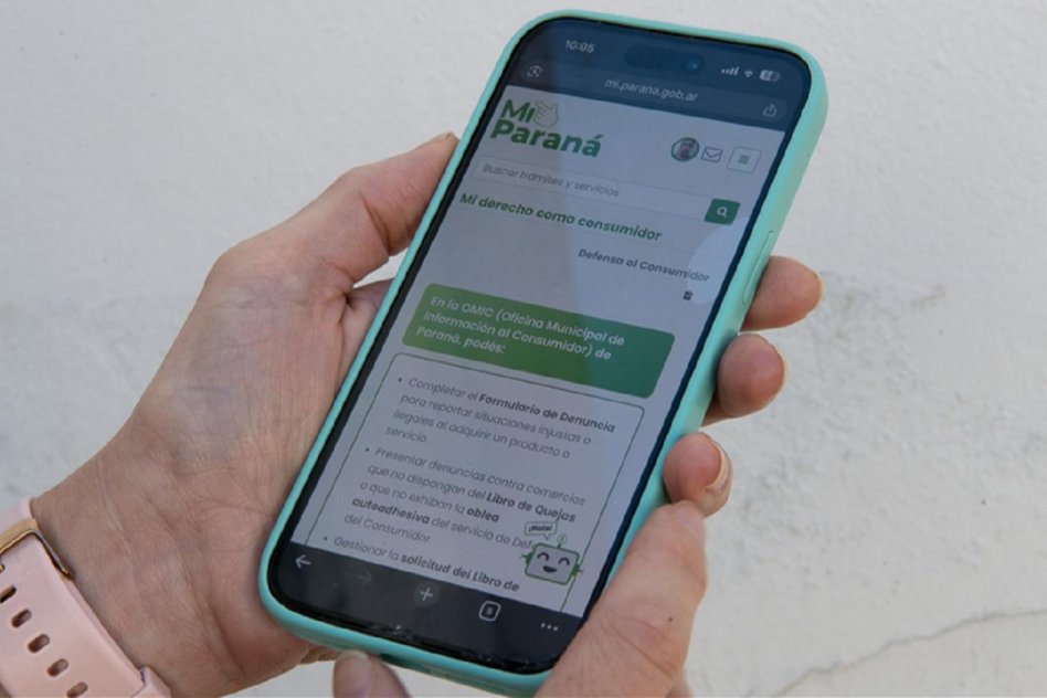 La Municipalidad habilitó denuncias de Defensa del Consumidor a través de Mi Paraná