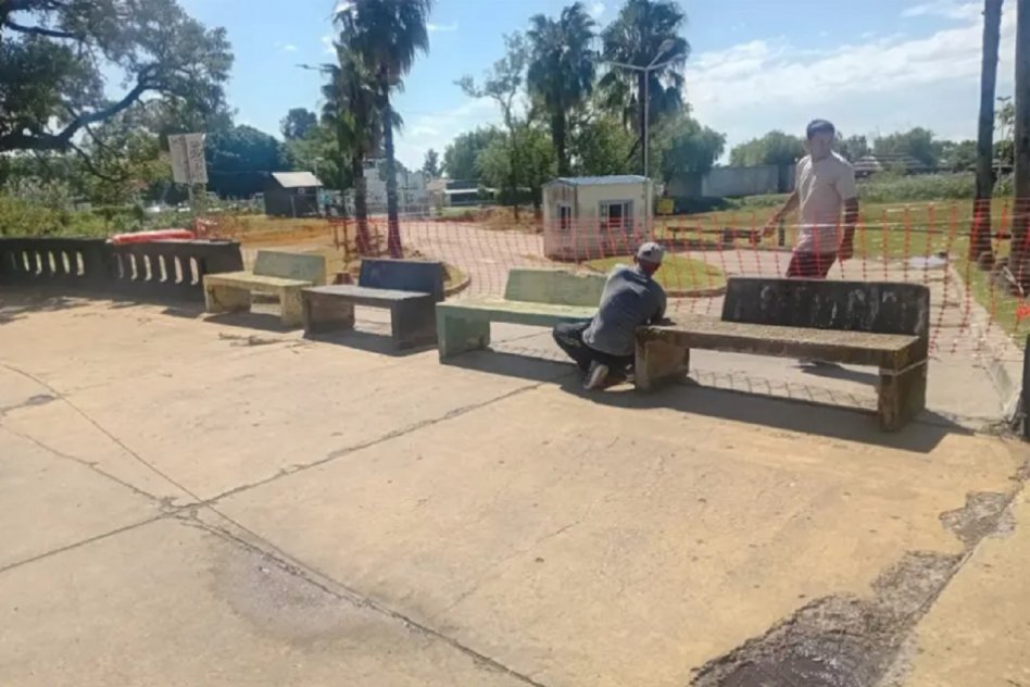 Precaución Socavones: Cerraron el estacionamiento lindante al Club de Pescadores