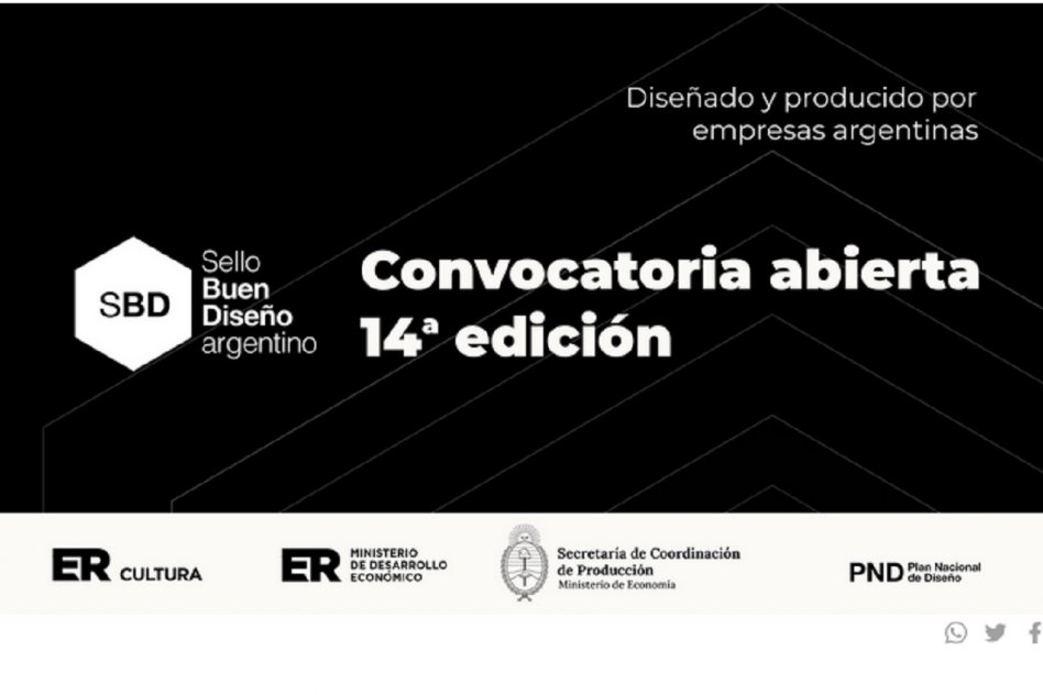 Convocan a diseñadores entrerrianos y empresas para la 14ª edición del Sello de Buen Diseño Argentino