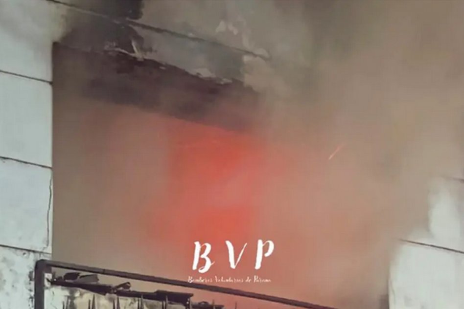 Se produjo un incendio en una vivienda en Avda Ramirez