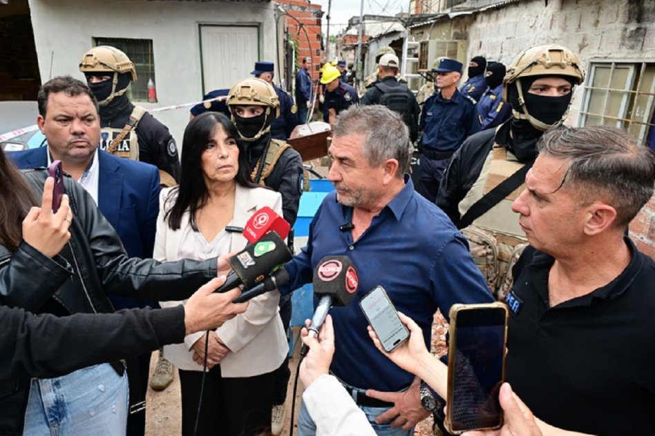 Demolieron un búnker de drogas en el Barrio Lomas del Mirador II