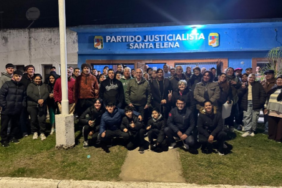 Fuerte apoyo del PJ Santa Elena a Daniel Rossi