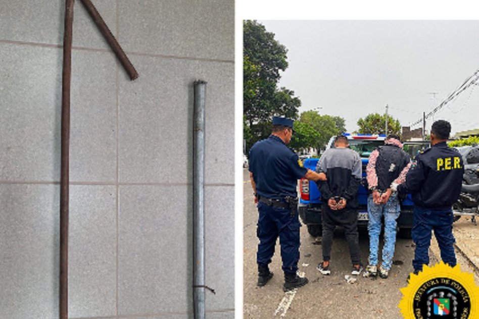 Gresca en Barrio Belgrano: dos detenidos y secuestro de varillas de hierro
