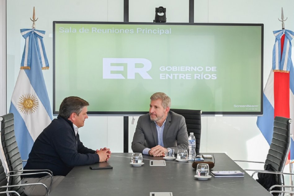 Frigerio y el intendente de Basavilbaso analizaron obras viales y de infraestructura eléctrica para la localidad