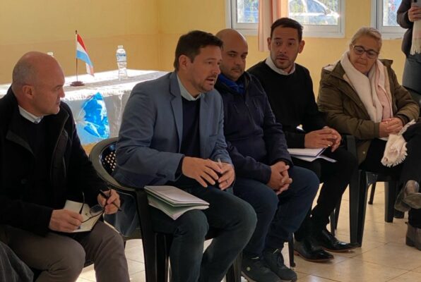 Vera consideró “histórica” la presencia de autoridades provinciales en Yeso Oeste