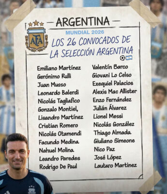 Con el entrerriano Martínez pero sin Acuña, Scaloni tiene los 26 para el Mundial