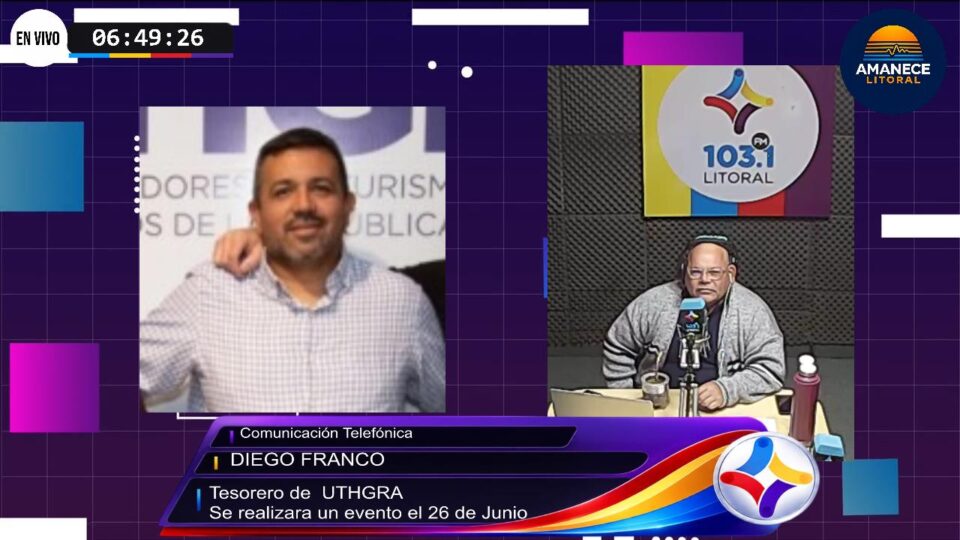 Diego Franco: festejo del día del Padre para socios de UTHGRA