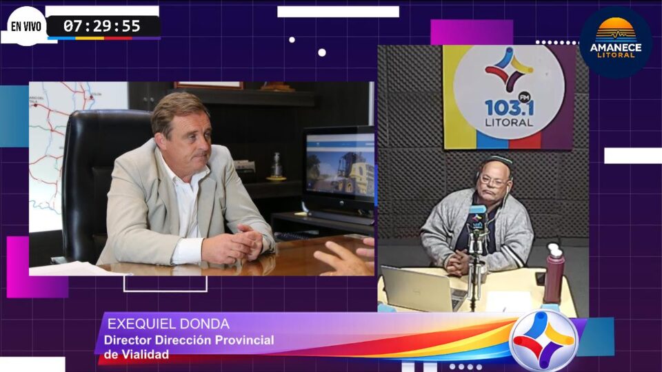 Exequiel Donda: Consorcios camineros de la Dirección Provincial de Vialidad