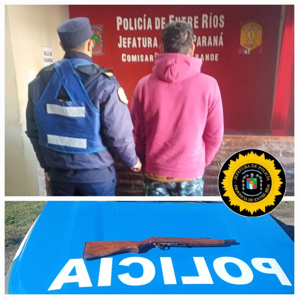 Secuestran un arma de fuego durante un control vehicular en Ruta 32 y Ruta G