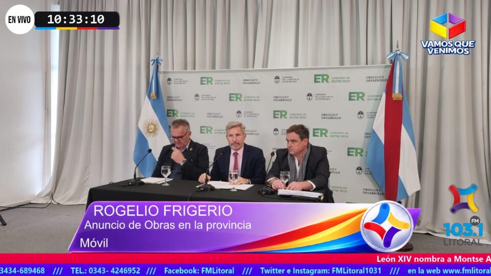 Frigerio anunció el plan de infraestructura vial más importante de los últimos años