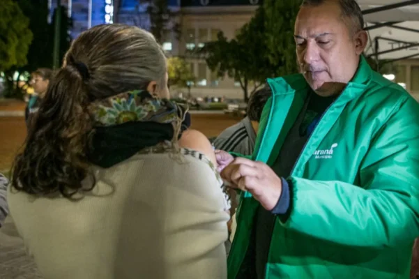 El Municipio de Paraná aplicó vacunas contra la gripe a personas en situación de calle