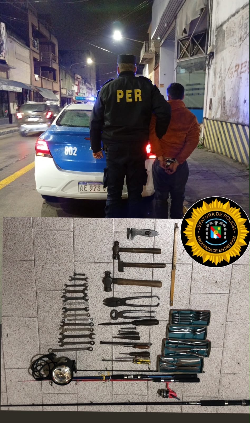 Detuvieron a un hombre tras intentar robar en una vivienda por los techos en Paraná