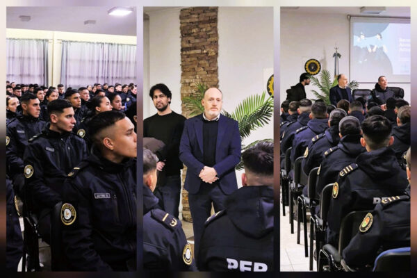 Cadetes de la Policía de Entre Ríos participaron de una capacitación en salud mental