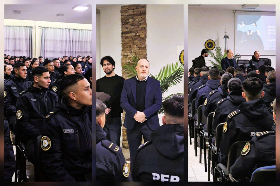 Cadetes de la Policía de Entre Ríos participaron de una capacitación en salud mental