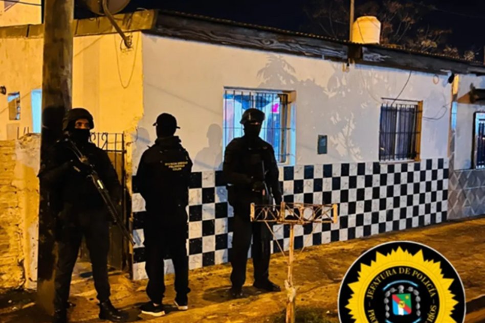 Concordia: cuatro allanamientos por narcomenudeo y un detenido