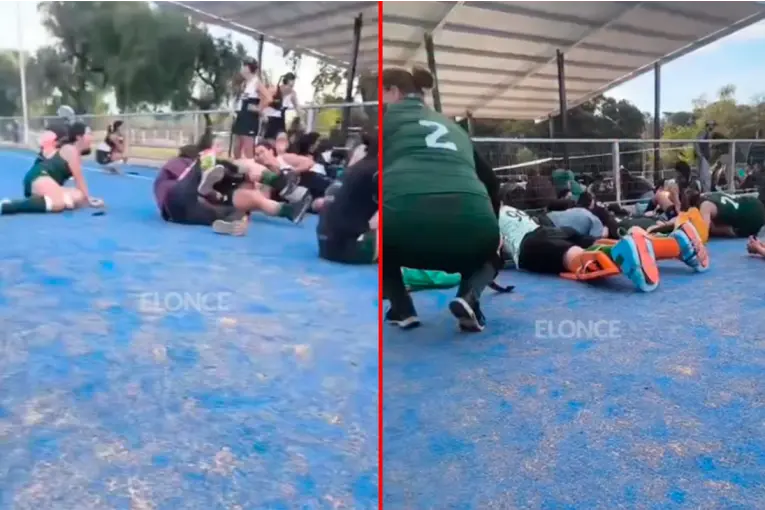 Escucharon disparos mientras jugaban al hockey en el Plumin CAE Paraná y se tiraron al piso para resguardarse: los videos