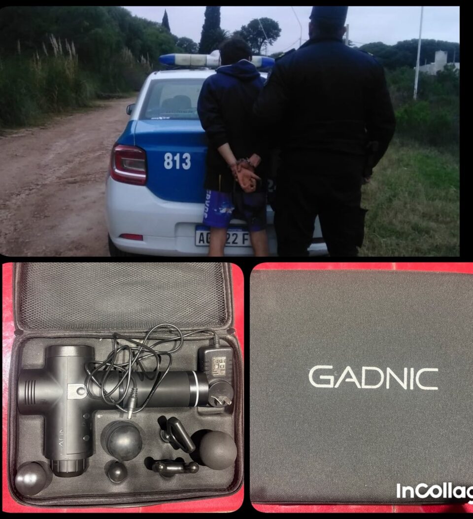 Recuperaron una pistola masajeadora robada y demoraron a un hombre en Paraná