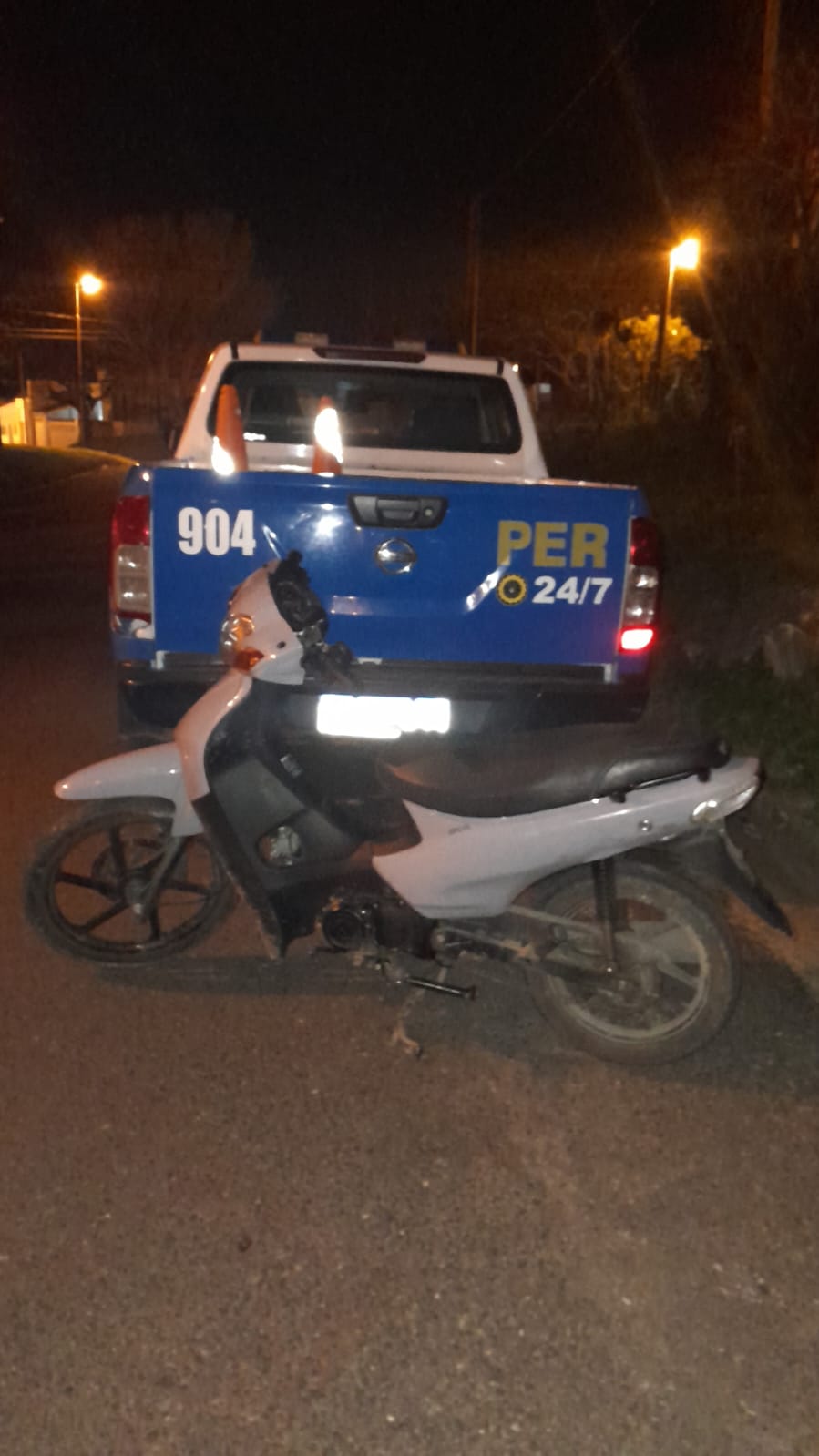 Recuperaron una motocicleta robada y demoraron a un hombre