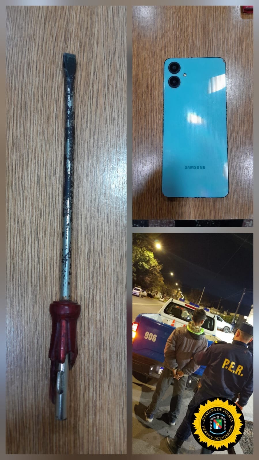 Detuvieron a un hombre tras el robo de un celular en Paraná