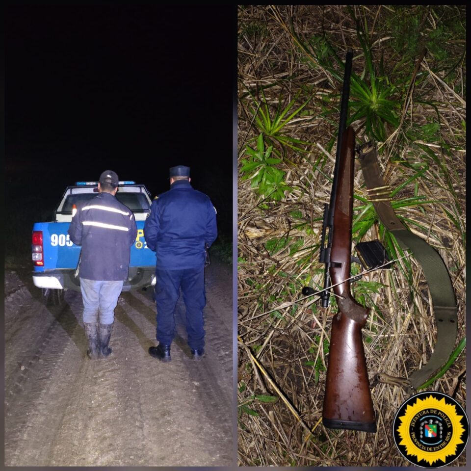 Detectaron a un hombre cazando de noche y secuestraron un arma en General Güemes