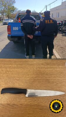 Detuvieron a un hombre por amenazas calificadas tras una pelea en la calle